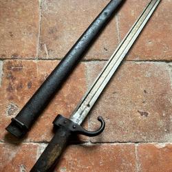 Ba&iuml;onnette fran&ccedil;aise Berthier 1892 2&egrave;me type monomatricule - WW1