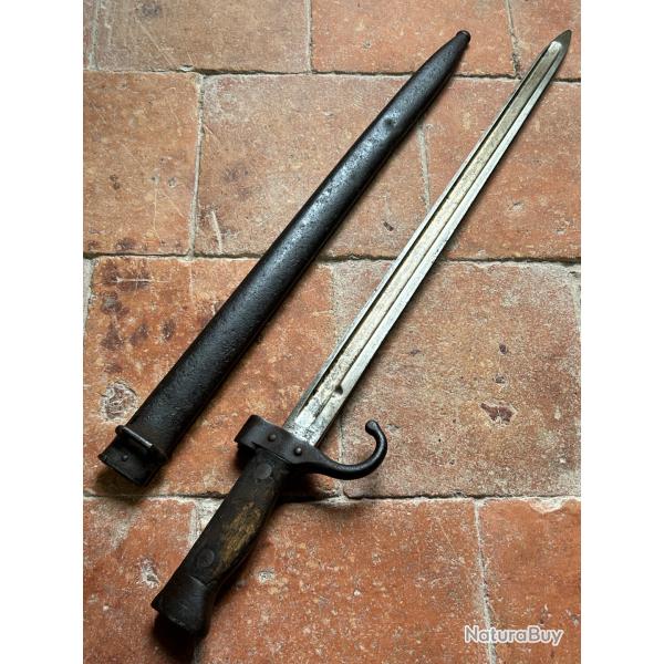 Ba�onnette fran�aise Berthier 1892 2�me type monomatricule - WW1