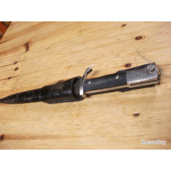 LOT EQUIPEMENT MILITAIRE BAIONNETTE ALLEMANDE DE PARADE COURTE