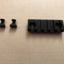 Rail picatinny: mlock 5, aluminium