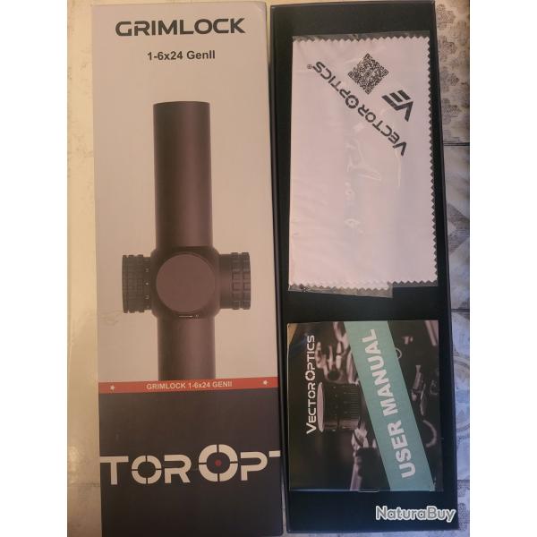 1 x Lunette GRIMLOCK 1-6X24 SFP GEN II VTC-3 VECTOR OPTICS