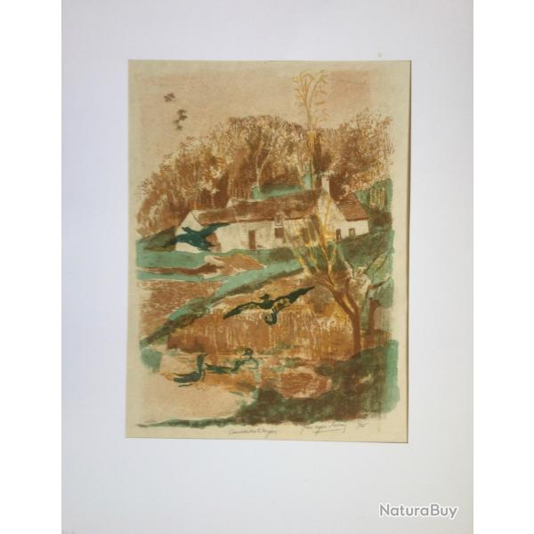 Canards sur le Dragon.Pierre-Eug�ne CLAIRIN (1887-1980). Lithographie originale sign�e