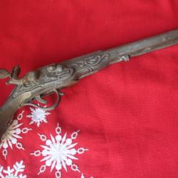 Pistolet factice d&eacute;coratif de Pirate en m&eacute;tal