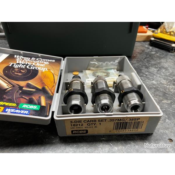 Jeux d'outils rcbs carbure 38/357