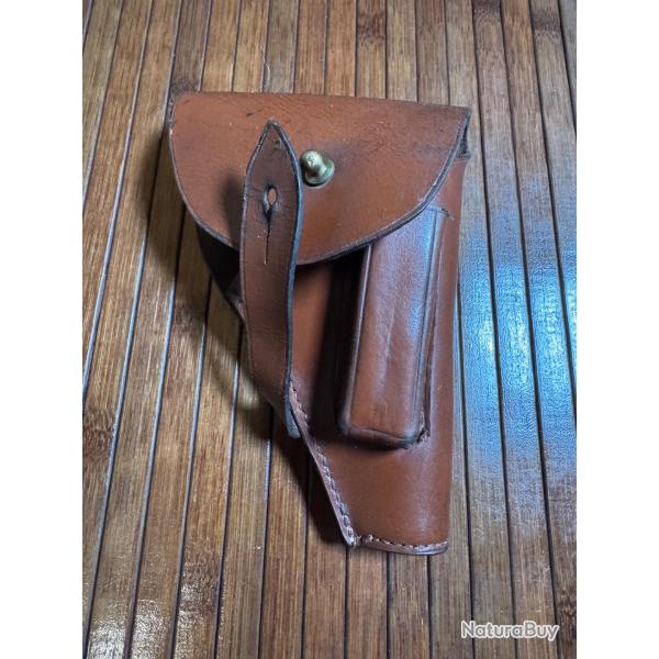 HOLSTER DE CEINTURE PISTOLET SEMI AUTO Avec porte chargeur