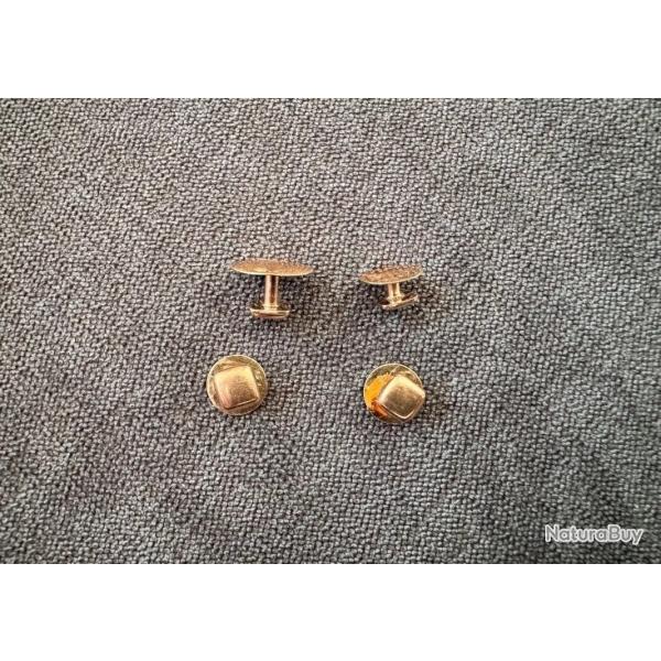 Boutons en or (3 petits et un grand) - or massif 18 carats