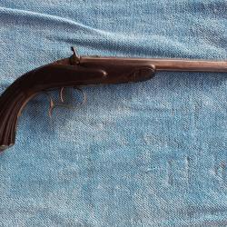 Pistolet de tir de salon Flobert, calibre 6mm, époque XIXème
