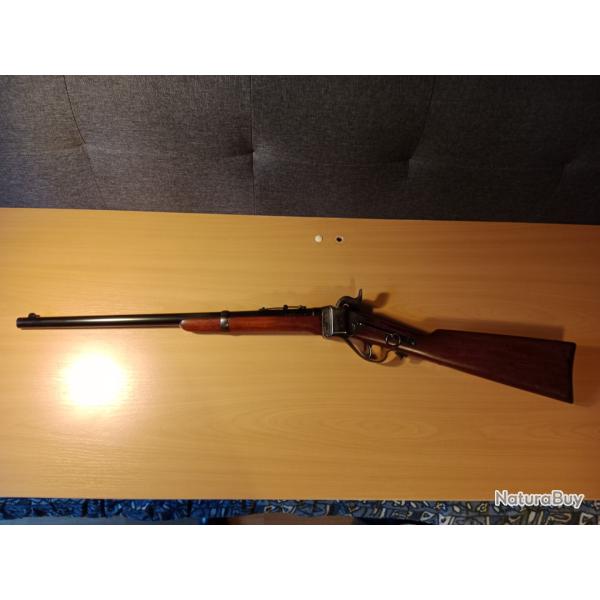 Belle r�plique a poudre noir carabine sharps Calibre 54 Marque IAB  en T B E