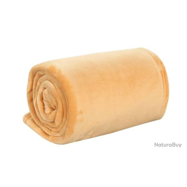 Couverture polyester 130x170 cm brume du dsert chaude et douce