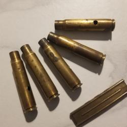 Collection lame de 5 douilles 7,92 x 57 neutralisées.