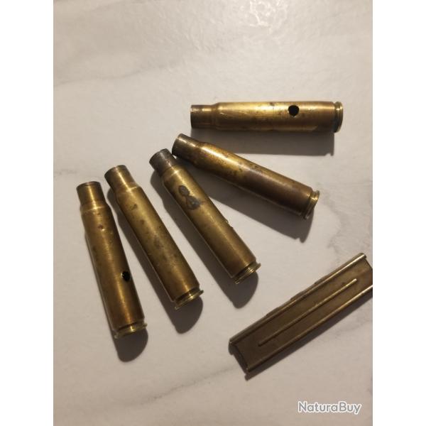 Collection lame de 5 douilles 7,92 x 57 neutralises.