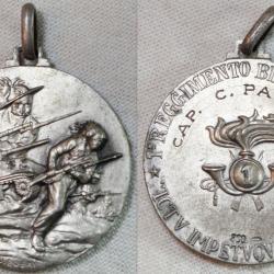 Médaille en argent 800 millième signée U BOERI nominative du capitaine Paolini 1e REGGIMENTO