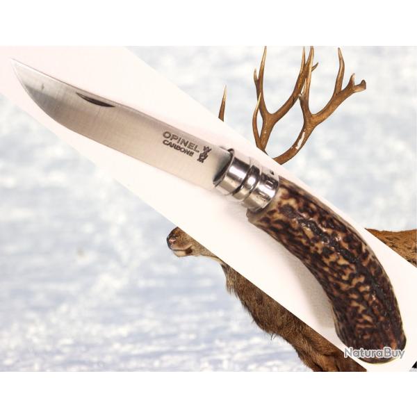 * UNIQUE COUTEAU PLIANT RGIONAL * CARBONE * VRITABLE BOIS DE CERF * TALON DCOR *