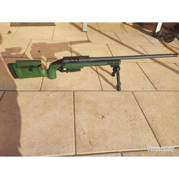 BERGARA B14 HMR WILDERNESS 6.5 creedmoor+ chassis KRG+ bipied UTG + rail pent Bergara- TOUT NEUF