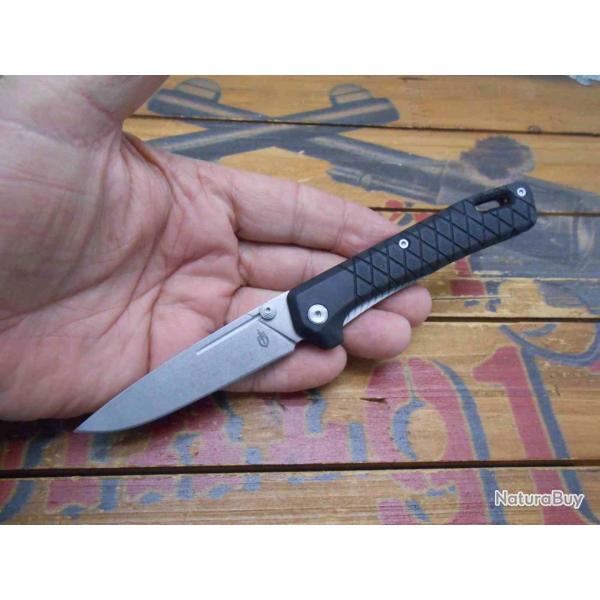 Couteau Pliant Gerber Zilch Lame Acier 7Cr17MoV Manche Black GRN Liner Lock G1071255