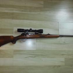 Frankonia 7x64 avec lunette montée réglée