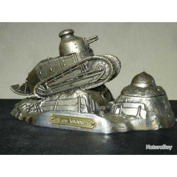 Encrier char Renault FT 17 WW1