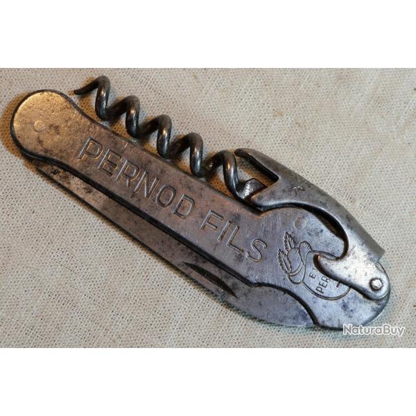 Tire bouchons Limonadier canif ancien Corkscrew PERNOD FILS 45 - ref CAB25CNR023