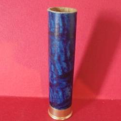 DOUILLE ANCIENNE JAMAIS CHARGEE MANUFRANCE  cal.14mm EN CARTON MARBREE BLEUE