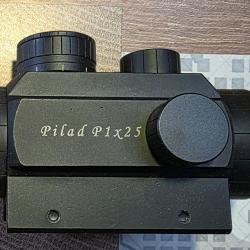 Point rouge VomZ Pilad P1x25 - 3 MOA - montage Picatinny - Tous calibres