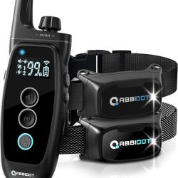 2 Colliers de Dressage Chien Portée 1000m 151 Niveaux 4 Modes de Dressage Étanche IPX7 Veilleuse