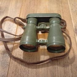 Superbe paire de Fernglas 08 première guerre régimentée avec cache occulaire original