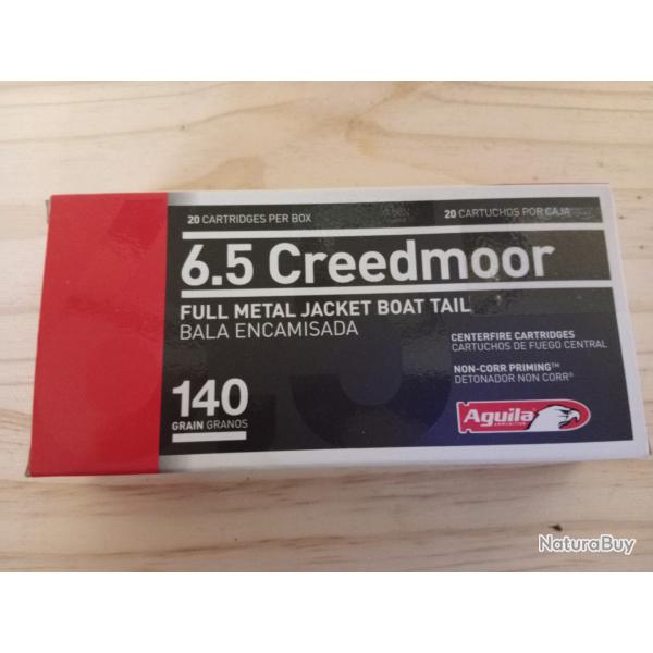 Munitions AGUILA cal.6.5 creedmoor fmj 140gr bo�te de 20