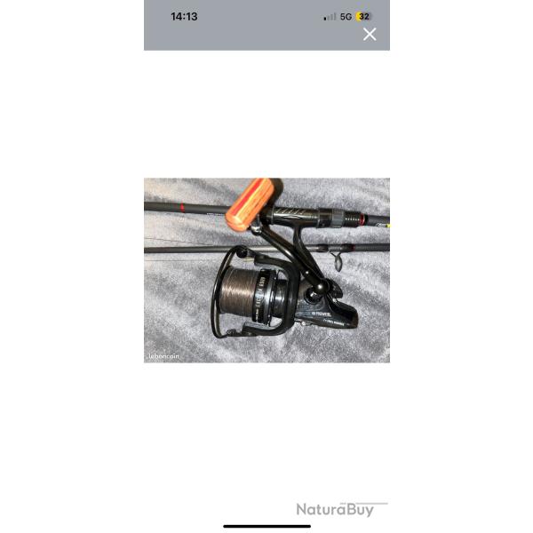 Ensemble canne + moulinet Prowess Carpe