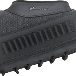 BUSC DE CROSSE AVEC CARTOUCHIÈRE CALIBRE 22LR - CUIR ET TOILE - NOIR - LIVRAISON GRATUITE