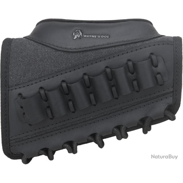 BUSC DE CROSSE CARTOUCHIRE CALIBRE .308/.44/.30-06 - CUIR ET TOILE - NOIR - LIVRAISON GRATUITE