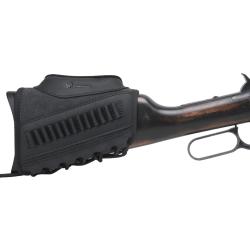 BUSC DE CROSSE AVEC CARTOUCHIÈRE CALIBRE 22LR - CUIR ET TOILE - NOIR - LIVRAISON GRATUITE