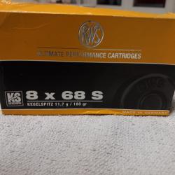 1 LOT DE 18 DOUILLES CALIBRE 8 X68S