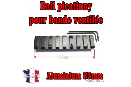 Rail Picatinny/Weaver 4 Emplacements En Alliage D'aluminium – 21 Mm De Large, Adaptateur Pour Montage De Viseur Et Accessoires Tactiques