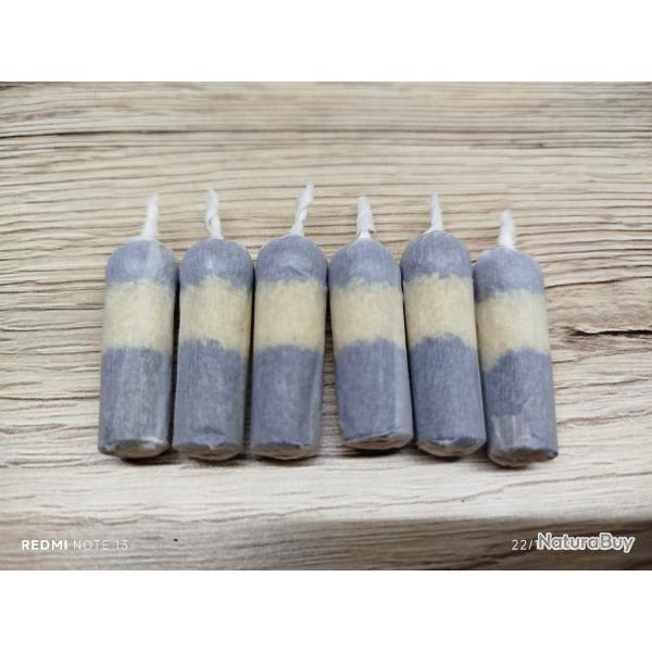 6 cartouches papier calibre 44, 1,2 gr de pnf 2  sous vide