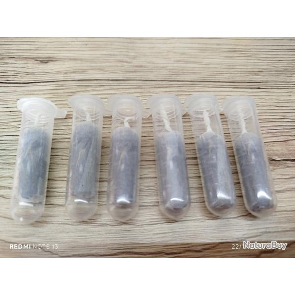 6 cartouches papier calibre 44, 2 gr de pnf 2 + 6 tubes, sous vide