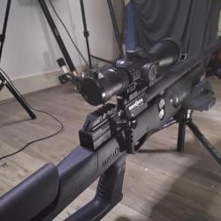 Brocock sniper xr magnum hilite ultra pr&eacute;cise, 5.5mm .22, et le bouton s&eacute;lect puissance 20J sniper75