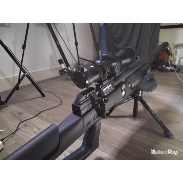 Brocock sniper xr magnum hilite ultra pr�cise, 5.5mm .22, et le bouton s�lect puissance 20J sniper75