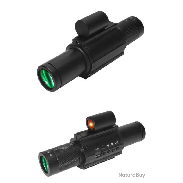 Monoculaire Vision Nocturne TD-03 1080P UHD Infrarouge 850 nm Zoom AMOLED Laser Tactique Chasse