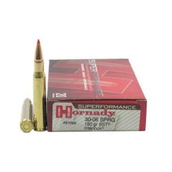 Cartouches HORNADY SUPERFORMANCE SST - 30-06 SPRINGFIELD - 150grs - Boite de 20 unités