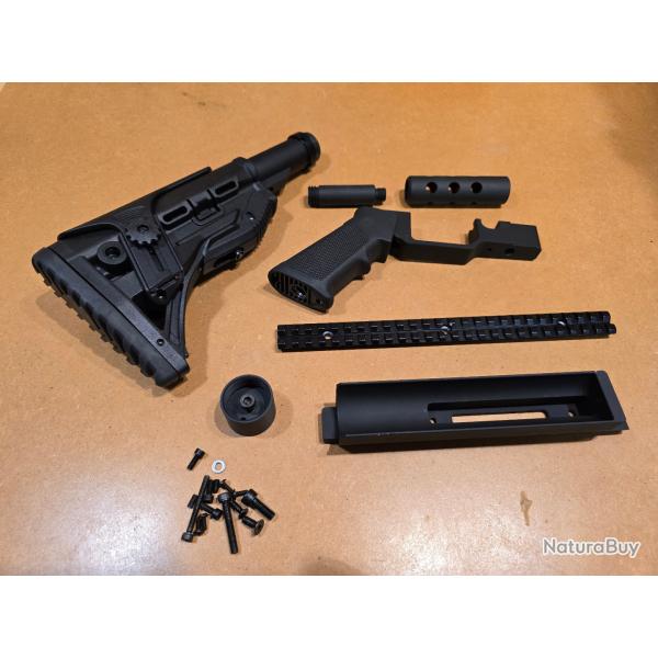 Kit de carrosserie tactique (look AR15) en aluminium pour Artemis T-Rex, sans impression 3D