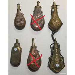 Poire &agrave; poudre en cuivre/laiton