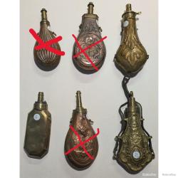 Poire &agrave; poudre en cuivre/laiton