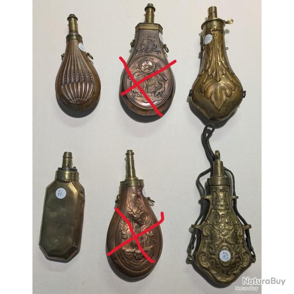 Poire � poudre en cuivre/laiton