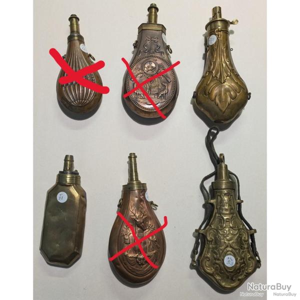 Poire � poudre en cuivre/laiton