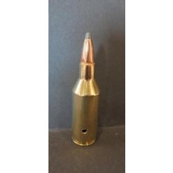 UNE CARTOUCHE CAL. 243 WSSM ( Winchester super short magnum ) NEUTRALISEE  .