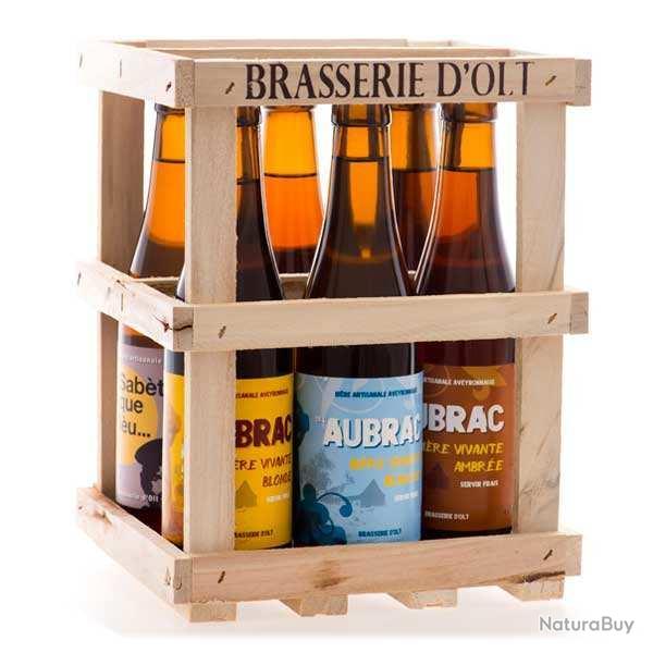 Coffret de 6 bouteilles de bi�re Brasserie d' Olt - Coffret 6x33cl
