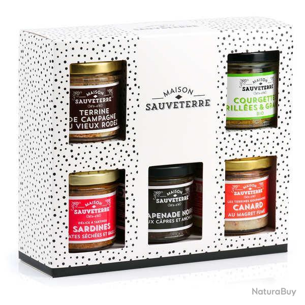 Coffret de 5 terrines � tartiner Maison Sauveterre - Le coffret de 5 terrines