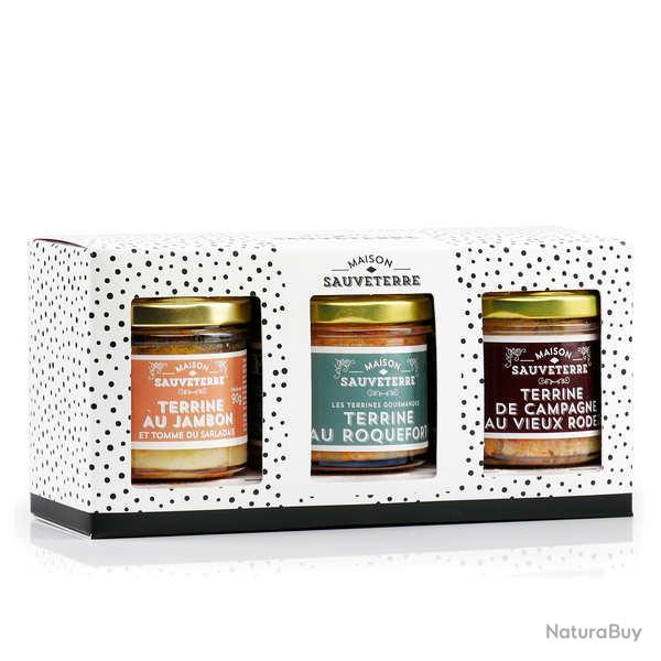 Assortiment de 3 terrines fromag�res - Lot de 3 verrines
