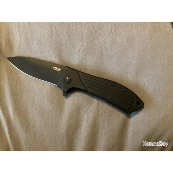 VEND COUTEAU ZRO TOLRANCE ZT-0801BW BLACK REXFORD DESIGN.