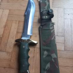 Couteau militaire imitation inox